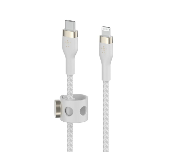 Belkin USB-C - LTG Braided Silicone 3m White - 733152 - zdjęcie 2